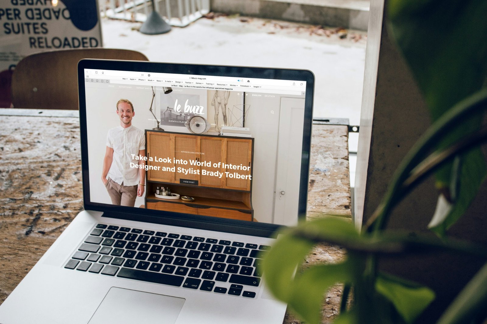 Business website strategy on a laptop